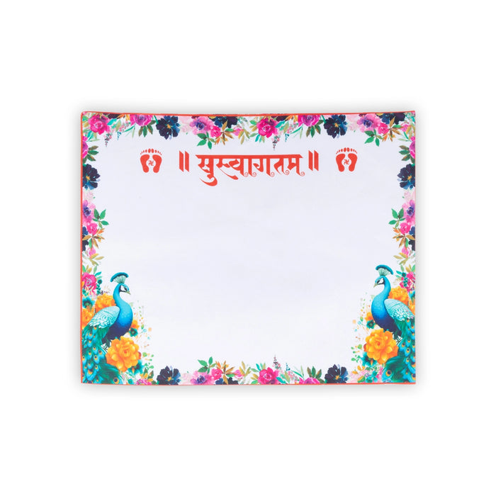 Kanku Pagla Cloth - 18 x 14.5 Inches | Baby Swagat Asan/ Welcome Cloth for Baby And Bride - Ethnic Wear Accessories