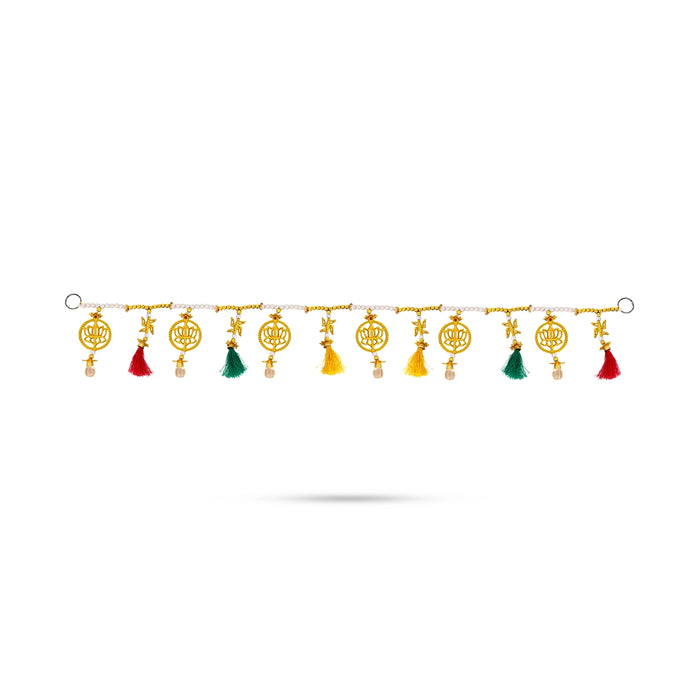 Fancy Toran - 35 Inches | Thoran/ Lotus Design Bandanwar/ Handmade Toran for Door Decor - Toran