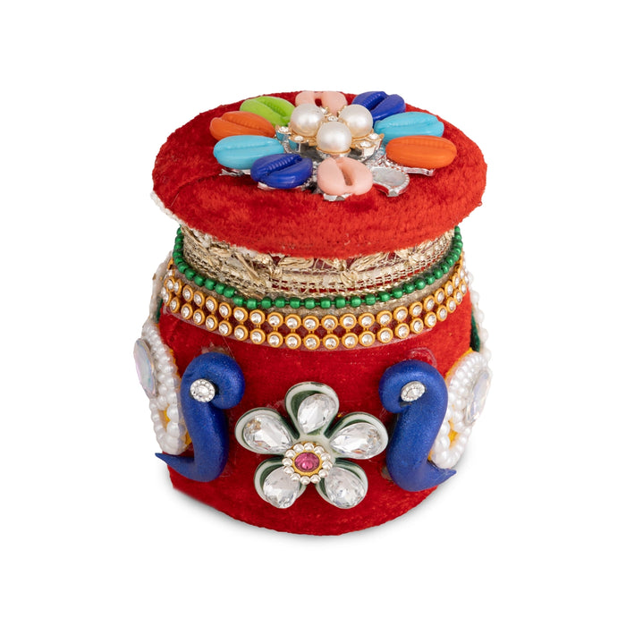 Lun Tabudi - 3.25 x 2.5 Inches | 6 Pcs / Decorative Wedding Essential for Marriage Functions & Cultural Celebrations
