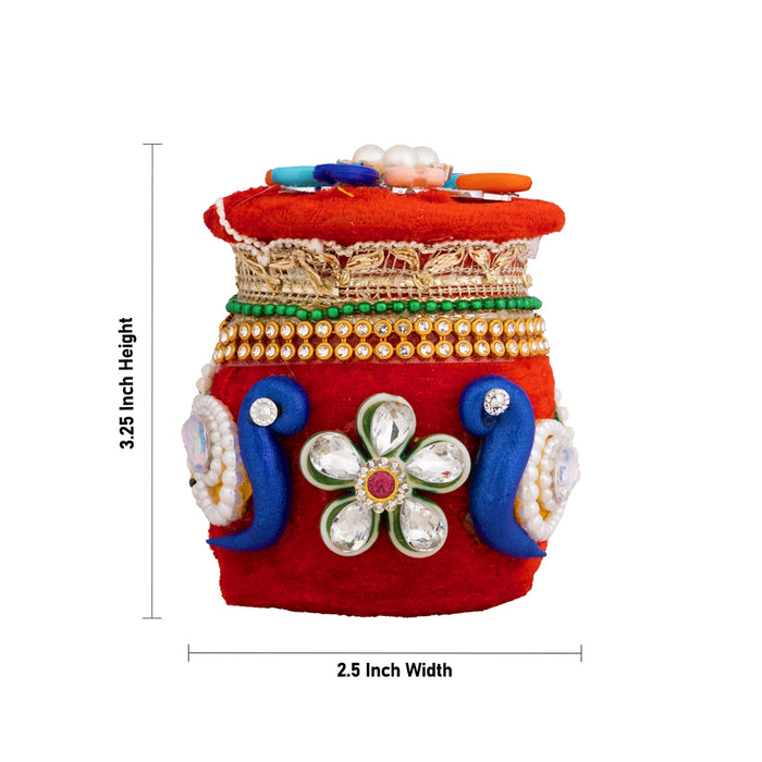 Lun Tabudi - 3.25 x 2.5 Inches | 6 Pcs / Decorative Wedding Essential for Marriage Functions & Cultural Celebrations