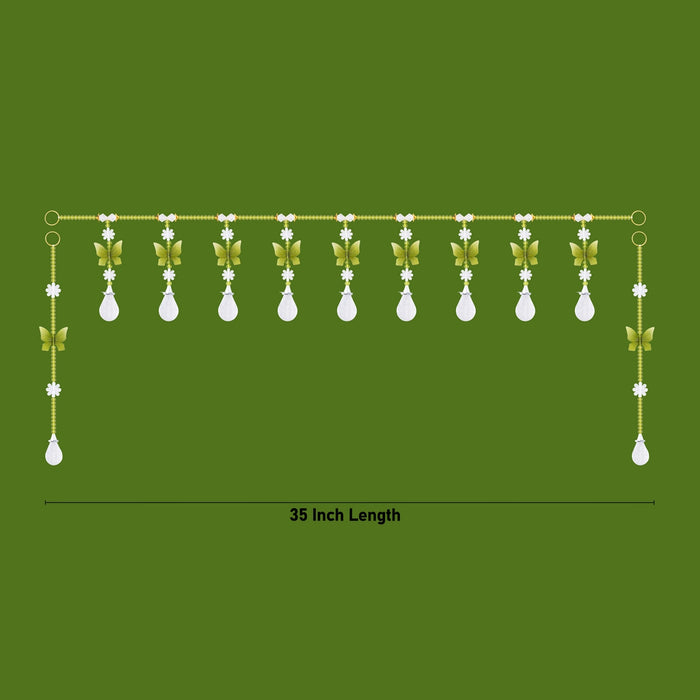 Fancy Toran - 35 Inches | Beads Design Thoran/ Bandanwar/ Door Hanging Toran for Home Decor - Toran