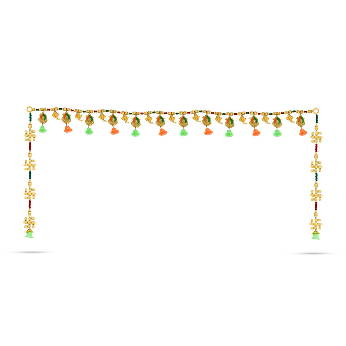 Fancy Toran - 38 Inches | Thoran/ Beads With Ganesh Design Bandanwar/ Artificial Toran for Door Decor - Toran