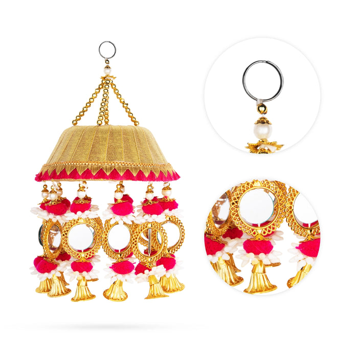 Wall Hanging - 12.5 Inches | Beads Design Wall Hanger/ Ladi Design Wall Decor for Living Room - Wall Hanging