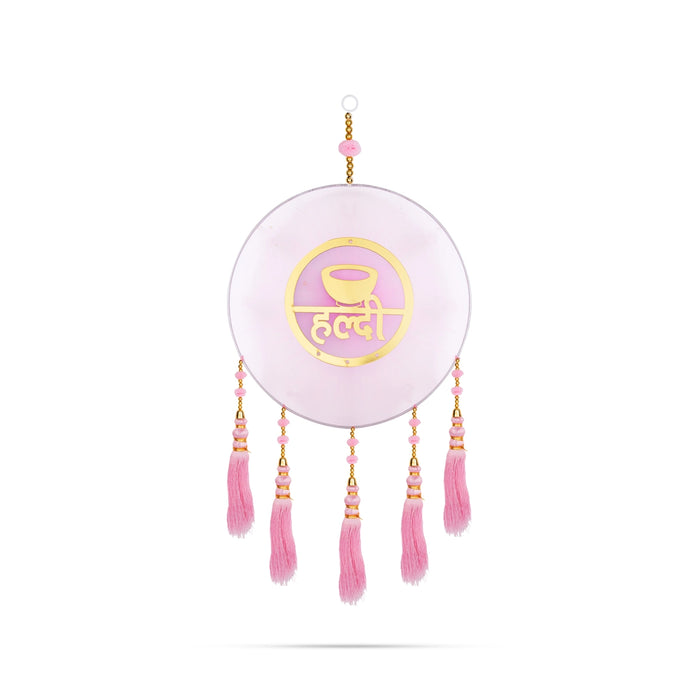 Wall Hanging Set - 27 x 12 Inches | 3 Pcs/ Ladi, Haldi Mehndi Shadi Design Wall Hanger for Living Room - Wall Hanging