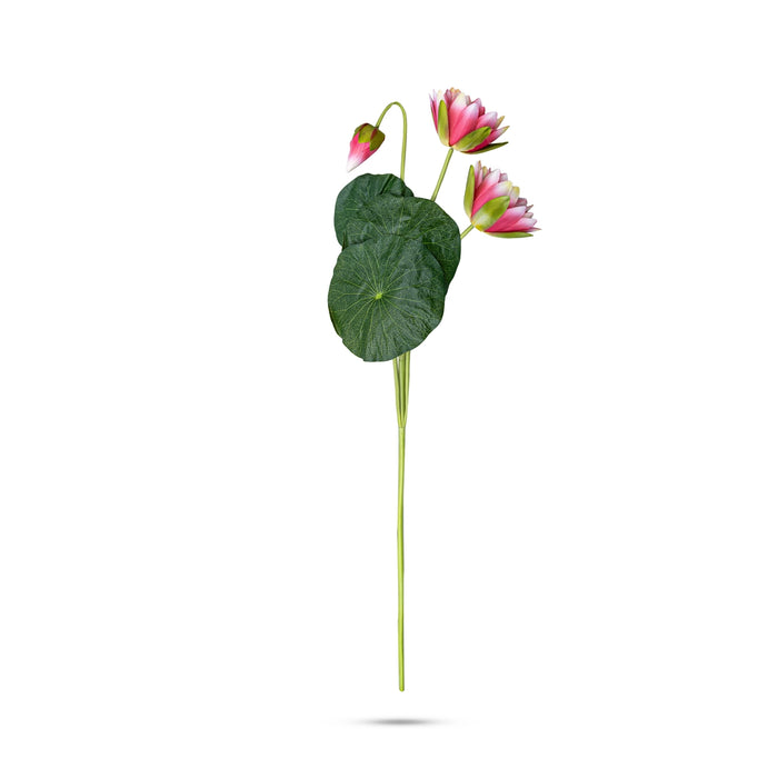 Artificial Flower With Stick - 54 Inches | Lotus Design Fake Flower/ Home Decor/ Wedding Decor - Table Stand Accessories
