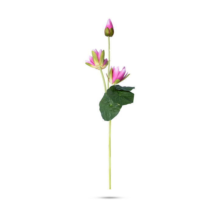 Artificial Flower With Stick - 54 Inches | Lotus Design Fake Flower/ Home Decor/ Wedding Decor - Table Stand Accessories