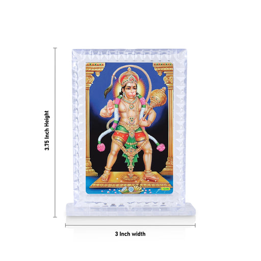 Acrylic Photo Frame - 3.75 x 3 Inches | Acrylic Photo Stand/ Photo Acrylic Frame for Car - Hindu God Photos & Frames