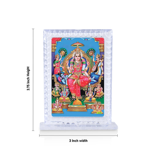 Acrylic Photo Frame - 3.75 x 3 Inches | Acrylic Photo Stand/ Photo Acrylic Frame for Car - Hindu God Photos & Frames