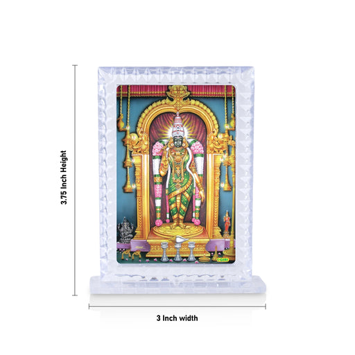 Acrylic Photo Frame - 3.75 x 3 Inches | Acrylic Photo Stand/ Photo Acrylic Frame for Car - Hindu God Photos & Frames