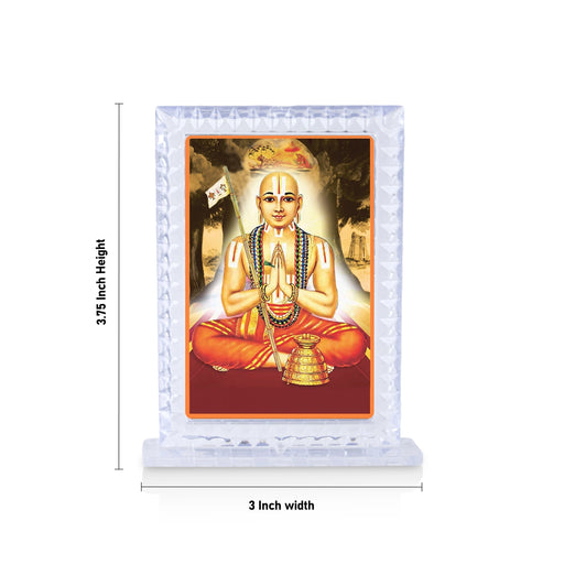 Acrylic Photo Frame - 3.75 x 3 Inches | Acrylic Photo Stand/ Photo Acrylic Frame for Car - Hindu God Photos & Frames