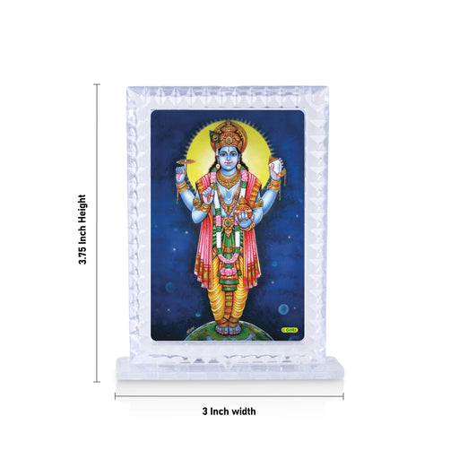 Acrylic Photo Frame - 3.75 x 3 Inches | Acrylic Photo Stand/ Photo Acrylic Frame for Car - Hindu God Photos & Frames