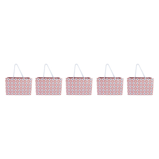 Gift Paper Bag With Handle Set - 9 x 3.25 x 6 Inches | 5 Pcs/ Carry Bag/ Gift Bag for Shopping - Bags & Pouches