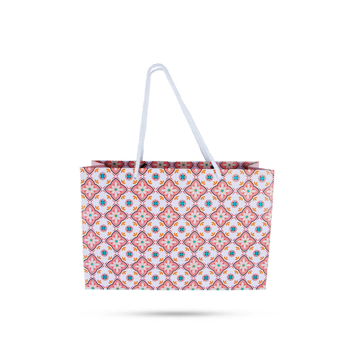 Gift Paper Bag With Handle Set - 9 x 3.25 x 6 Inches | 5 Pcs/ Carry Bag/ Gift Bag for Shopping - Bags & Pouches