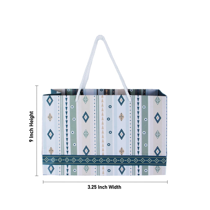 Gift Paper Bag With Handle Set - 9 x 3.25 x 6 Inches | 5 Pcs/ Carry Bag/ Gift Bag for Shopping - Bags & Pouches