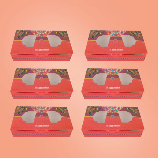 Paper Packing Box Set - 9 x 5 x 2 Inches | 6 Pcs/ Paper Gift Packages/ Paper Packaging Box for Wedding - Bags & Pouches