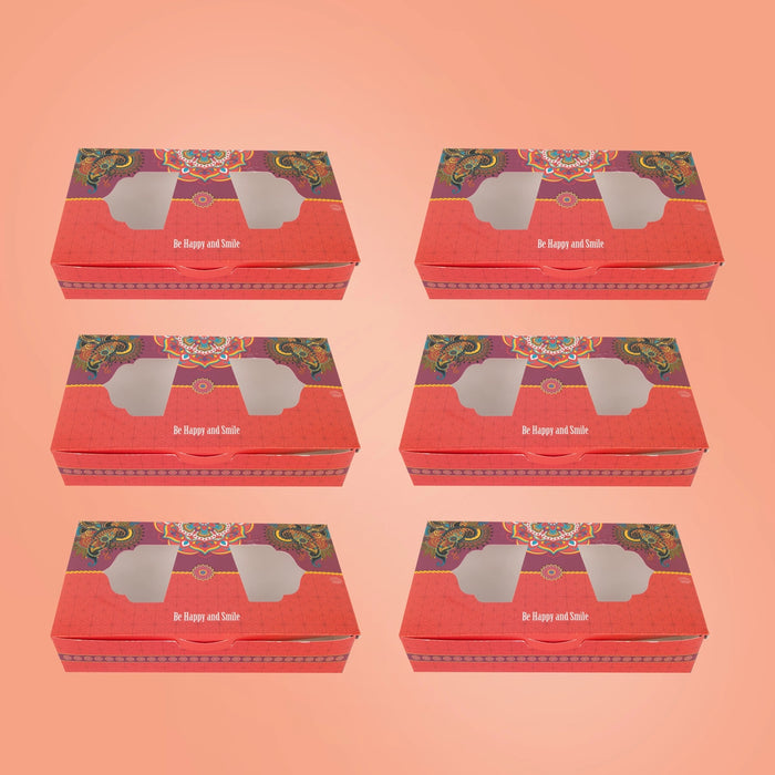 Paper Packing Box Set - 9 x 5 x 2 Inches | 6 Pcs/ Paper Gift Packages/ Paper Packaging Box for Wedding - Bags & Pouches