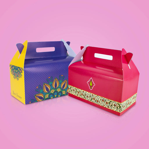 Paper Packing Boxes Set - 6 x 3 x 5.2 Inches | Paper Gift Packages/ 6 Pcs/ Packaging Boxes for Wedding - Bags & Pouches