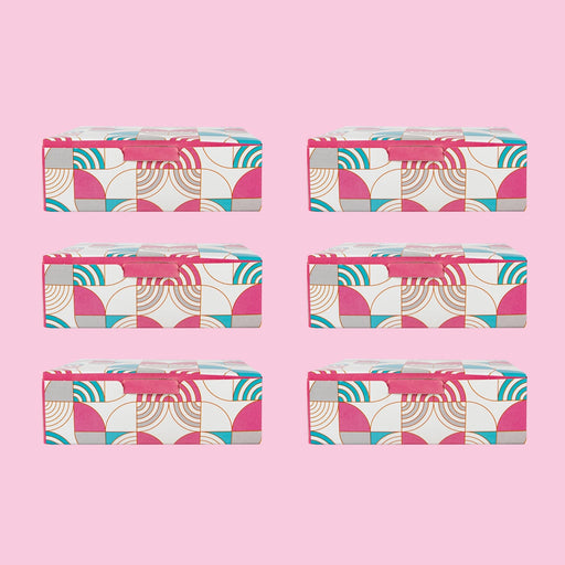 Paper Packing Boxes Set - 4.5 x 3 x 1.5 Inches | Paper Gift Packages/ 6 Pcs/ Packaging Boxes for Wedding - Bags & Pouches