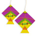 Paper Wall Hanging Pack | Kite Design Paper Frill Wall Hanging/ Paper Frill Decoration/ Makar Sankranti Decor - Wall Hanging