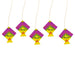 Paper Wall Hanging Pack | Kite Design Paper Frill Wall Hanging/ Paper Frill Decoration/ Makar Sankranti Decor - Wall Hanging