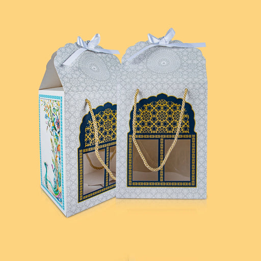 Paper Packing Boxes With Handle Set - 12.5 x 7 x 5 Inches | 5 Pcs/Paper Gift Packing Box/ Packaging Box - Bags & Pouches