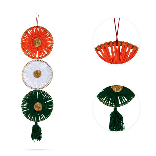 Wall Hanging Decor - 22 x 6 Inches | Home Wall Decoration/ Tricolor Wall Hanger for Republic Day - Wall Hanging
