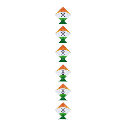 Kite Bunting Paper Wall Hanging | Wall Decor/ Tricolour Kite Design Home Decor Wall Paper/ Republic Day Decor - Wall Hanging