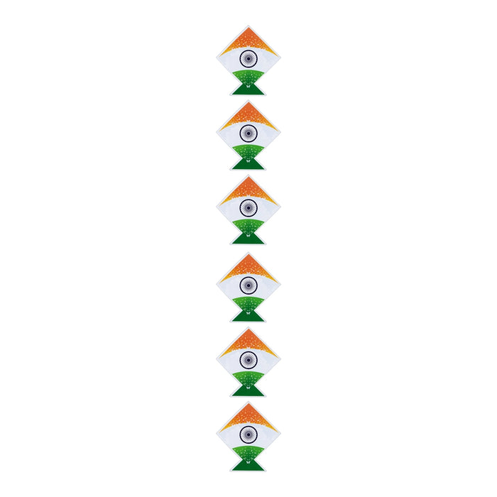 Kite Bunting Paper Wall Hanging | Wall Decor/ Tricolour Kite Design Home Decor Wall Paper/ Republic Day Decor - Wall Hanging