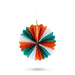 Hanging Paper Fan Decor - 8 x 8 Inches | Tricolour Fan Wall Decoration/ Wall Hanging Decor/ Republic Day Decor - Wall Hanging