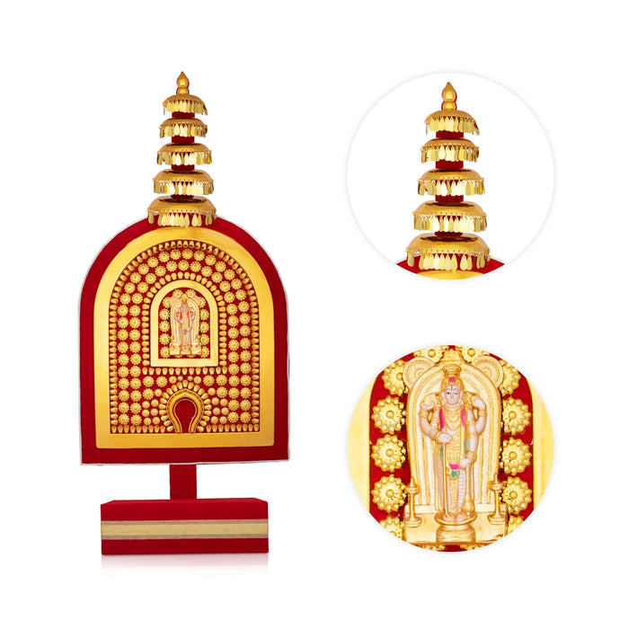 Thidambu - 32 x 14 Inches | Nettipattam Wall Hanging/ Decorative Elephant Nettipattam for Home & Temple - Wall Hanging