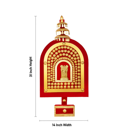 Thidambu - 31 x 14 Inches | Nettipattam Wall Hanging/ Decorative Elephant Nettipattam for Home & Temple - Wall Hanging