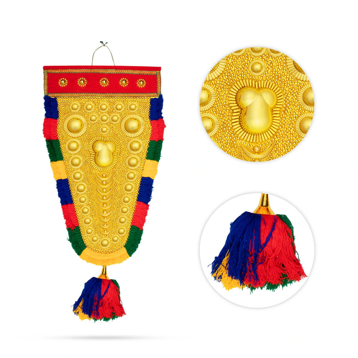 Nettipattam Wall Hanging - 60 x 27 Inches | Decorative Nettipattam/ Decorative Hanging for Wall Decoration - Wall Hanging