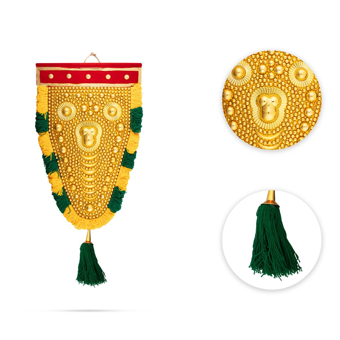 Nettipattam Wall Hanging - 30 x 15 Inches | Decorative Nettipattam/ Decorative Hanging for Wall Decoration - Wall Hanging