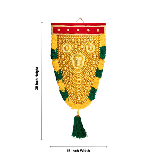 Nettipattam Wall Hanging - 30 x 15 Inches | Decorative Nettipattam/ Decorative Hanging for Wall Decoration - Wall Hanging