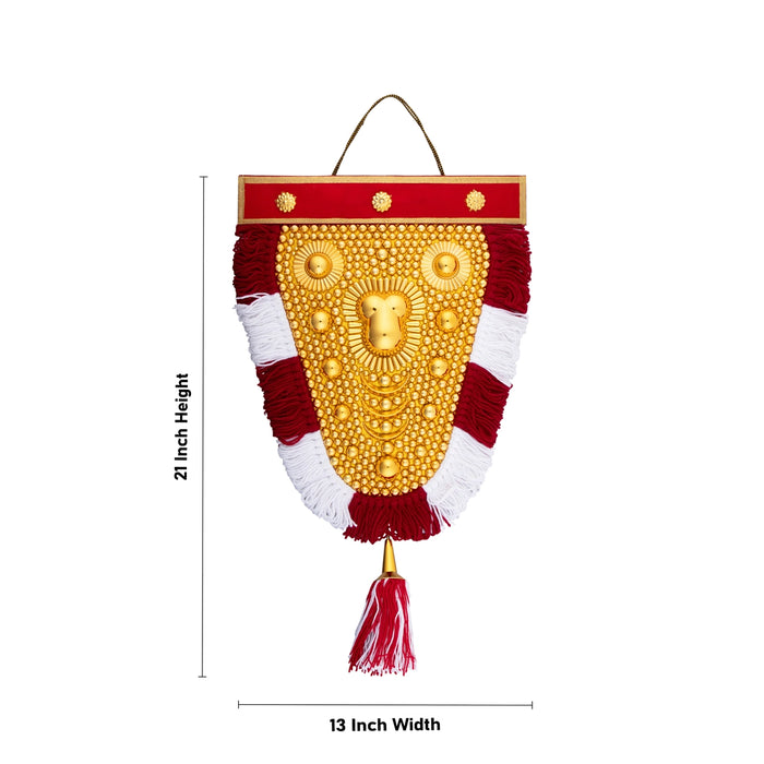 Nettipattam Wall Hanging - 21 x 13 Inches | Decorative Nettipattam/ Decorative Hanging for Wall Decoration - Wall Hanging