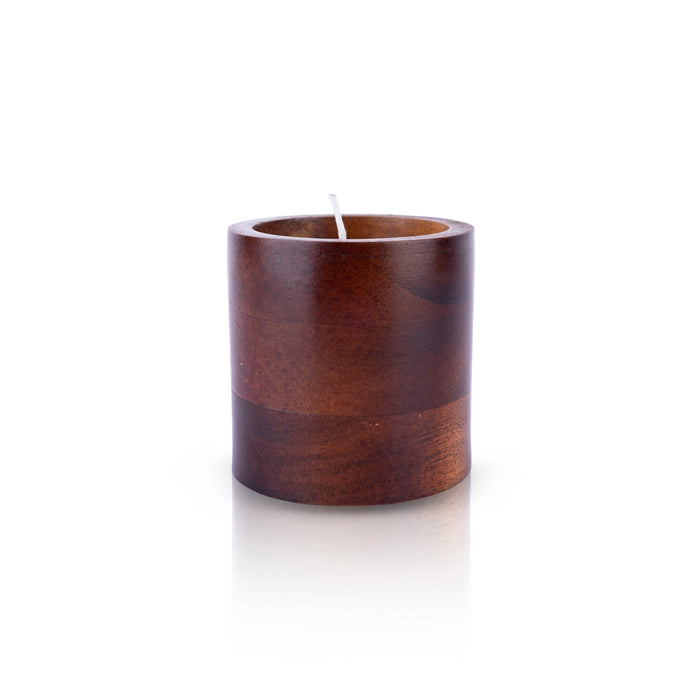 T Light Candle - 3 x 3 Inches | Wooden Tea Light Candle/ Candle Tealight for Home Decoration - Candles