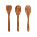 Wooden Spoon Set - 12 x 2.75 Inches | 3Pcs/ Non Stick Kitchen Utensil/Wooden Spatula/ Kitchen Spoon for Cooking - Kitchen