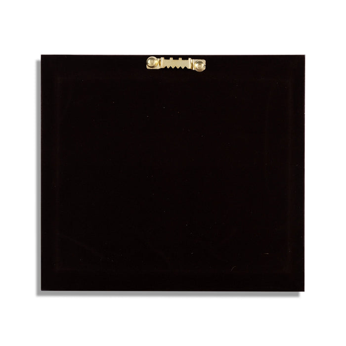 Lakshmi Ganesh Murti Photo Frame - 7 X 7.5 Inches | 999 Silver Foil Picture Frame/ Wall Picture For Pooja Room - Hindu God Photos & Frames