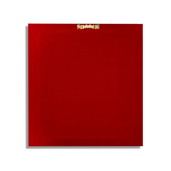 Lakshmi Murti Photo Frame - 9 X 8.5 Inches | 999 Silver Foil Picture Frame/ Wall Picture For Pooja Room - Hindu God Photos & Frames