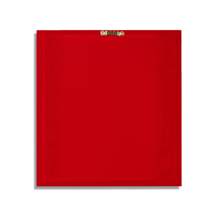 Lakshmi Murti Photo Frame - 11 X 10.5 Inches | 999 Silver Foil Picture Frame/ Wall Picture For Pooja Room - Hindu God Photos & Frames