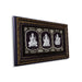 Lakshmi Ganesh Saraswati Murti Photo Frame- 8 X 15 Inches | 999 Silver Foil & Led Wall Picture Frame For Pooja - Hindu God Photos & Frames