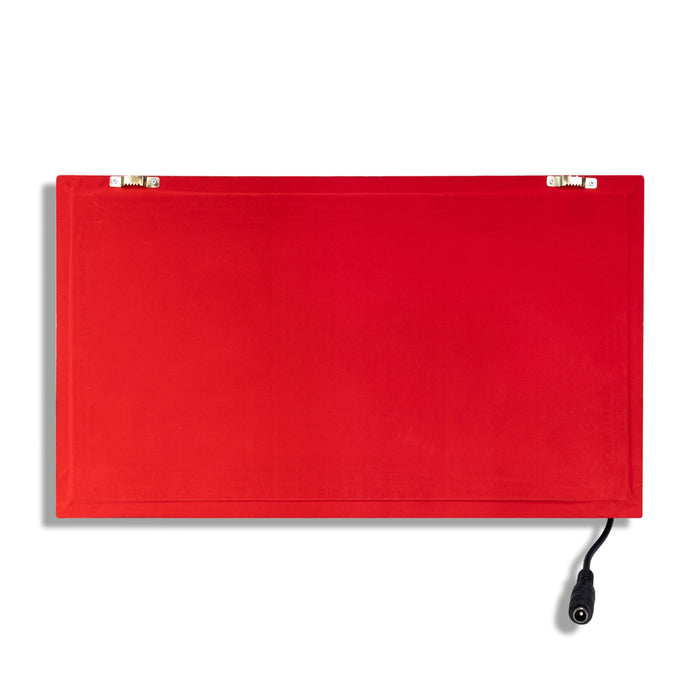 Lakshmi Ganesh Saraswati Murti Photo Frame- 8 X 15 Inches | 999 Silver Foil & Led Wall Picture Frame For Pooja - Hindu God Photos & Frames