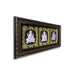 Lakshmi Ganesh Saraswati Murti Photo Frame- 10 X 20 Inches | 999 Silver Foil & Led Wall Picture Frame For Pooja - Hindu God Photos & Frames