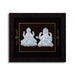 Lakshmi Ganesh Murti Photo Frame - 6 X 7 Inches | 999 Silver Foil Picture Frame/ Wall Picture For Pooja Room - Hindu God Photos & Frames