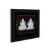 Lakshmi Ganesh Murti Photo Frame - 6 X 7 Inches | 999 Silver Foil Picture Frame/ Wall Picture For Pooja Room - Hindu God Photos & Frames