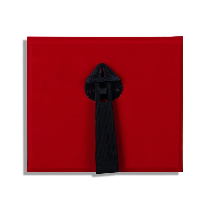 Lakshmi Ganesh Murti Photo Frame - 6 X 7 Inches | 999 Silver Foil Picture Frame/ Wall Picture For Pooja Room - Hindu God Photos & Frames