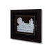 Sri Ranganathar Photo Frame - 6 X 7 Inches | 999 Silver Foil Picture Frame/ Wall Picture For Pooja Room - Hindu God Photos & Frames