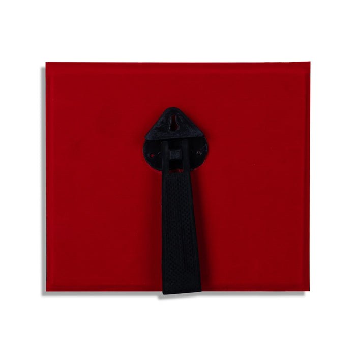 Sri Ranganathar Photo Frame - 6 X 7 Inches | 999 Silver Foil Picture Frame/ Wall Picture For Pooja Room - Hindu God Photos & Frames