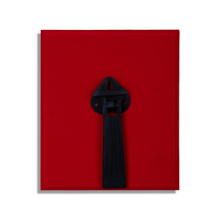 Ganesh Murti Photo Frame - 6 X 7 Inches | 999 Silver Foil Picture Frame/ Wall Picture For Pooja Room - Hindu God Photos & Frames