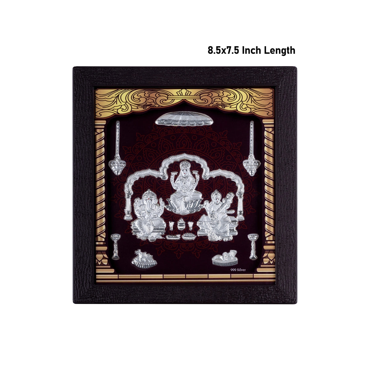 Giri - Ganesha Lakshmi Saraswathi Photo Frame | God Gift Items | Silver ...
